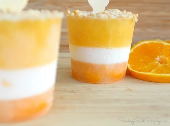 Want a delicious creamsicle popsicle made from scratch? Try these easy Homemade Orange Creamsicle Popsicles Recipe, a perfect summer treat!