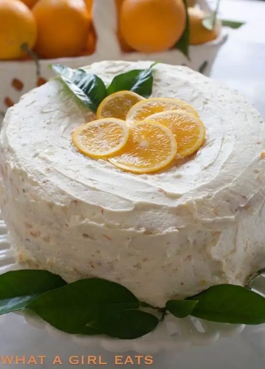 Orange cream angel food cake recipe is a super light cake that's perfect for a spring or summer dessert. With its refreshing citrus and vanilla flavors, this cake is reminiscent of a Creamsicle!