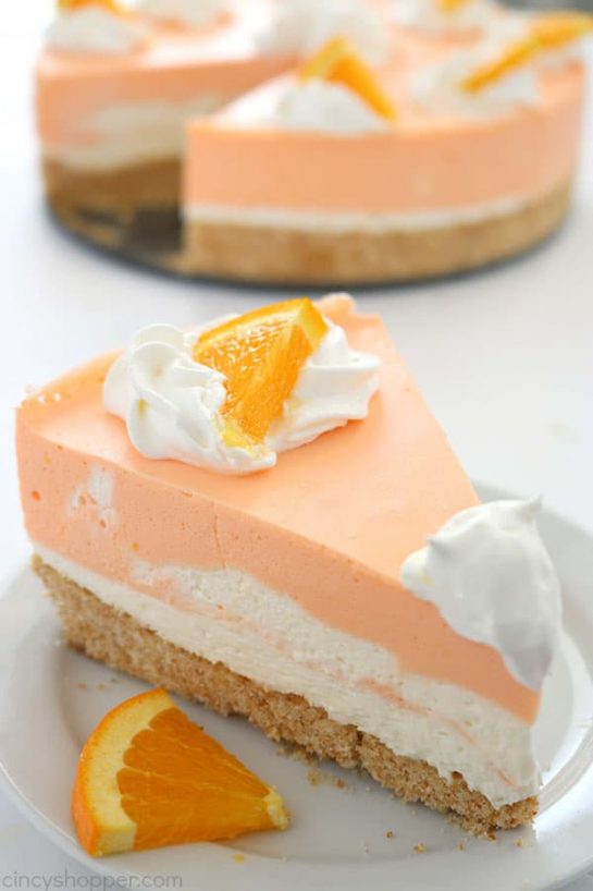 No Bake Orange Creamsicle Cheesecake Recipe