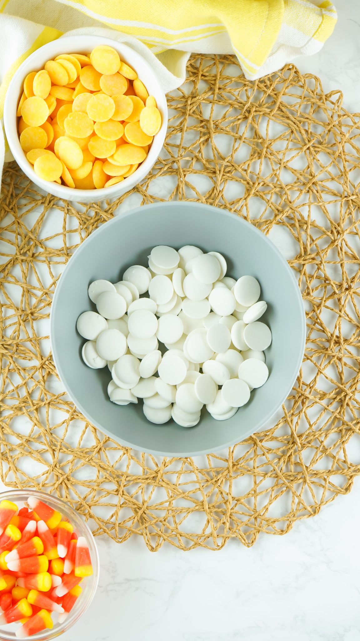 Candy Corn Fudge Wishes and Dishes