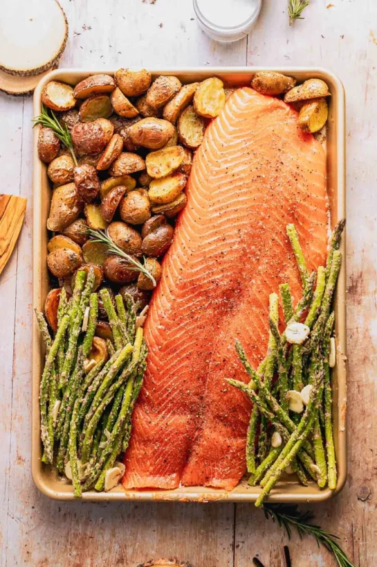 Lemon Brown Butter Sheet Pan Salmon Recip