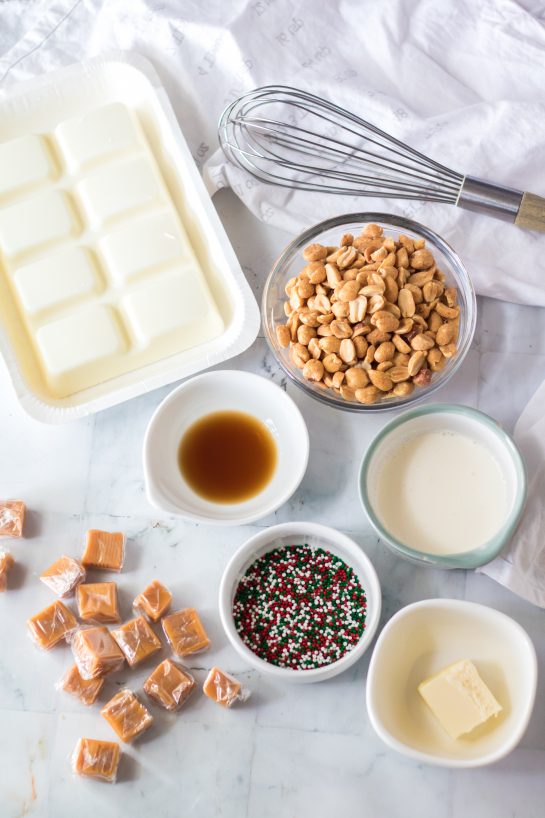 Ingredients needed to make the No-Bake Polar Bear Claws recipe