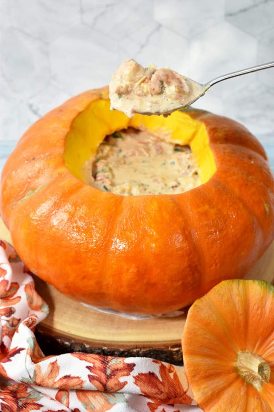 Shrimp Stuffed Pumpkin Recipe