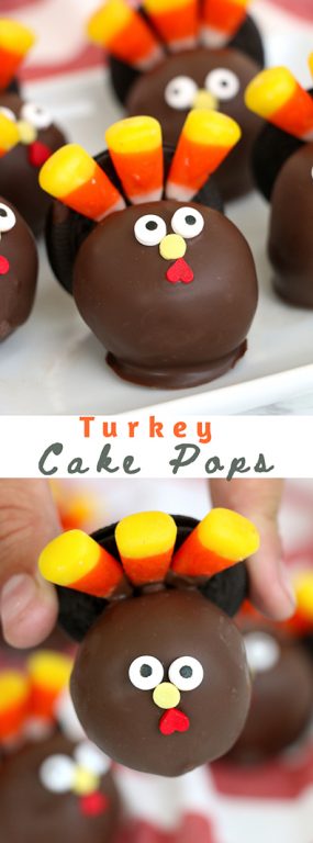 Cute Turkey Cake Pops are so fun to make and festive for fall! The entire family will enjoy these turkey pops for an easy Thanksgiving dessert recipe.
