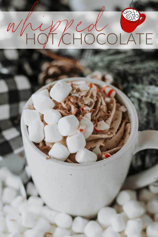 This Whipped Hot Chocolate recipe only requires four ingredients to make. It is a decadent hot cocoa that makes a regular hot cocoa even more delicious. You can make this drink warm or iced. You'll love this quick, but decadent drink!