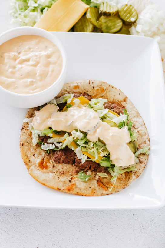 Make Taco Tuesday a little wacky with easy Big Mac Tacos recipe! This taco recipe is low carb with the tortillas, and all the same great taste of a McDonald's Big Mac, but without the bun and carbs!
