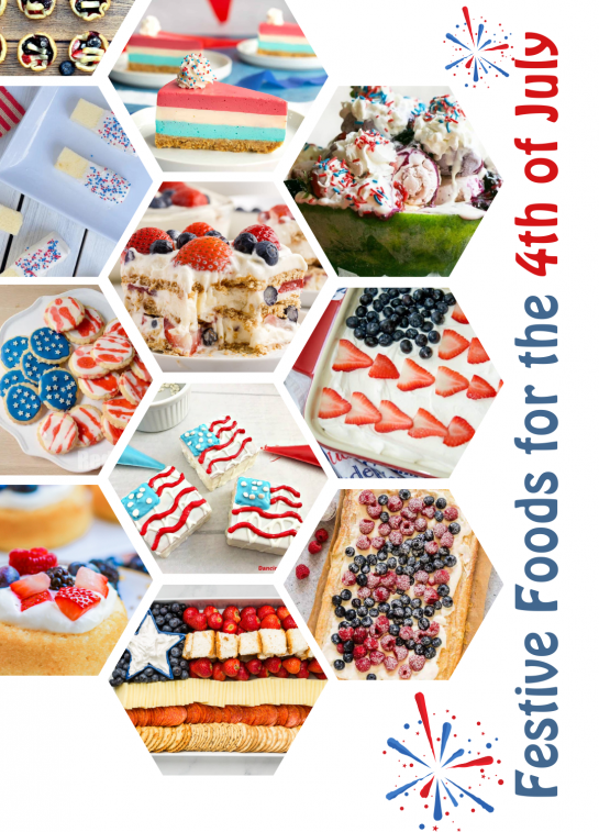 Check out my recipes for 22 Festive Foods for the 4th! Celebrate the 4 July and soak up the sun with classic barbecue dishes bursting with flavor, fresh sharing desserts and crowd-pleasing appetizers for both adults and kids.