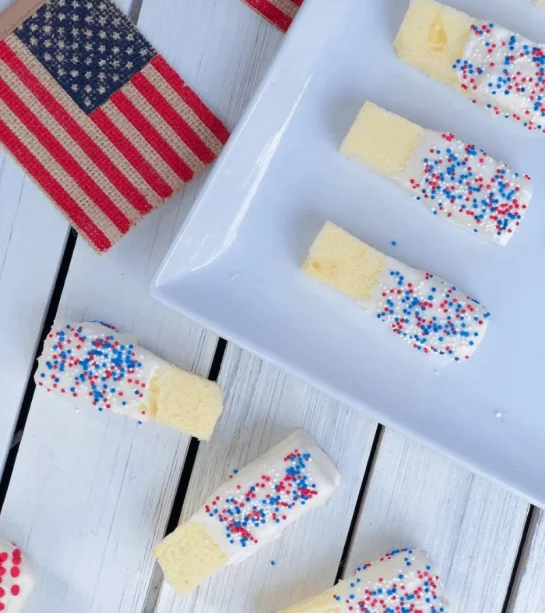 Pound Cake Sticks recipe for the 4th of July