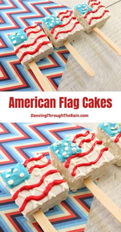 American Flag Snack Cakes Recipe for the 4th of July