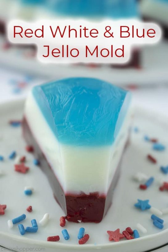 Red, White and Blue Jello Mold recipe for the 4th of July