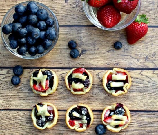 Mini Berry Tarts recipe for the 4th of July