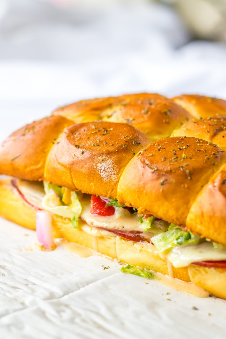 Italian Sub Sliders | Wishes and Dishes