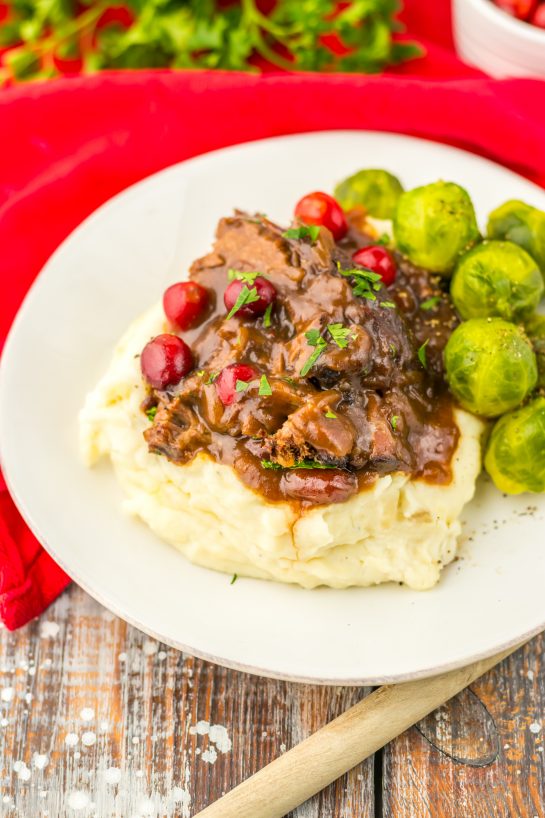 Finished photo of the Slow Cooker Cranberry Roast Beef recipe