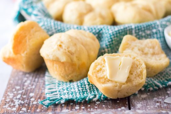 Buttered Mashed Potato Rolls recipe is classic, family favorite roll that is easy to make for Thanksgiving and Christmas!