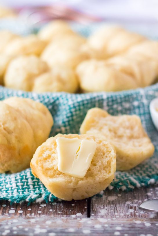 Buttered Mashed Potato Rolls recipe is classic, family favorite roll that is easy to make for the holidays!