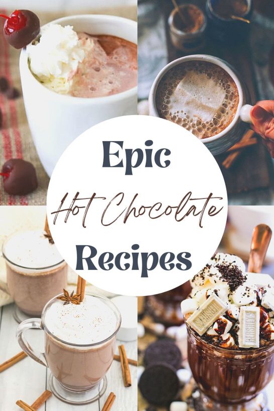 You will love these creamy, unique 15 Epic Hot Chocolate Recipes. A combination of cocoa powder and chocolate chips make these hot chocolate recipes extra flavorful and delicious! Ready in minutes.