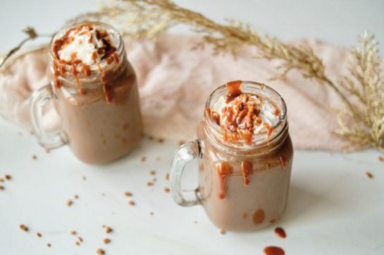 Caramel Crunch Hot Chocolate with Skor Bites Recipe