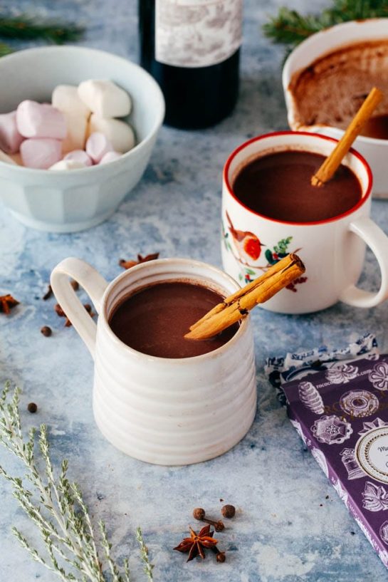 Vegan Mulled Wine Hot Chocolate recipe