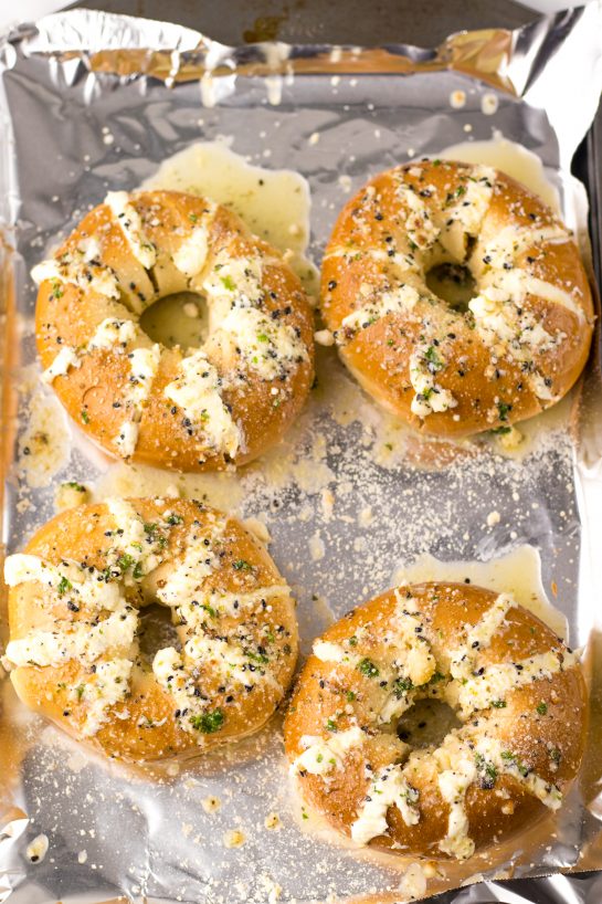 Photo of Tik Tok Stuffed Bagels fresh out of the oven