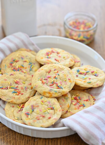 Soft Sprinkle Sugar Cookies recipe is for soft, buttery sprinkle sugar cookies that melt in your mouth! Perfect for Valentine’s Day or any occasion. Easy, colorful, and irresistible.