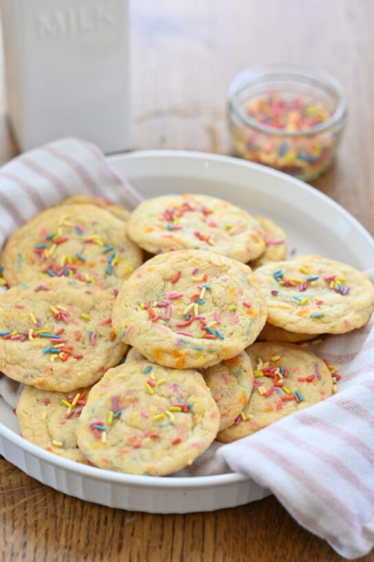 Soft Sprinkle Sugar Cookies recipe is for soft, buttery sprinkle sugar cookies that melt in your mouth! Perfect for Valentine’s Day or any occasion. Easy, colorful, and irresistible.