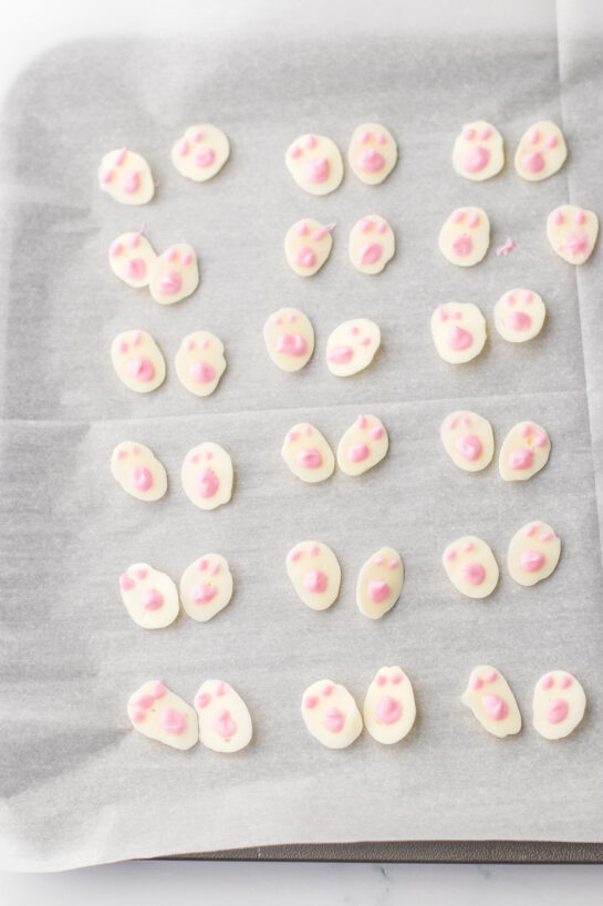 Ready to add the bunny feet to make the bunny butt lemon truffles recipe for Easter.